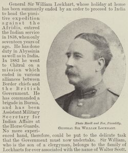 Generaal Sir William Lockhart door English Photographer