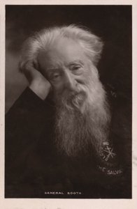 Generaal William Booth, oprichter van het Leger des Heils (zwart-wit foto) door English Photographer