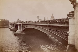 Algemeen zicht op Blackfriars Bridge door English Photographer