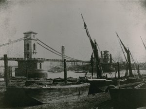 Algemeen zicht op Hungerford Bridge door English Photographer