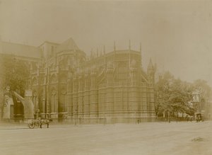 Algemeen uitzicht op Poets Corner in Westminster Abbey door English Photographer