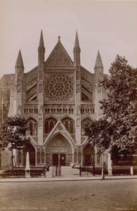 Algemeen uitzicht op de noordelijke portiek van Westminster Abbey door English Photographer