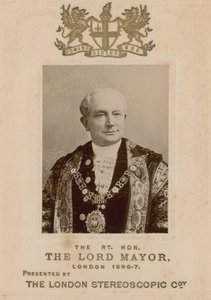 George Faudel-Phillips, de Zeer Eerwaarde Lord Mayor van Londen door English Photographer