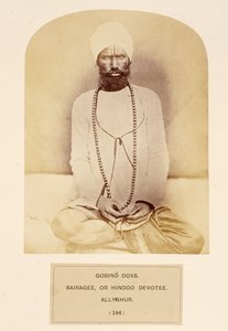 Govind Doss, Bairagee, of Hindoe Toegewijde, Allyghur, uit Het Volk van India, door J. Forbes Watson, gepubliceerd 1868