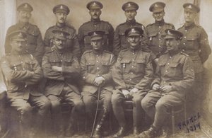 Groep Engelse soldaten, WO1, Frankrijk 1917