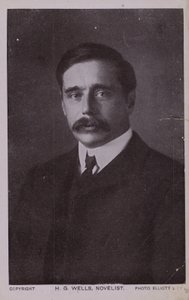 H G Wells (1866-1946), Engelse romanschrijver door English Photographer