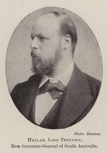 Hallam, Lord Tennyson, nieuwe gouverneur-generaal van Zuid-Australië door English Photographer