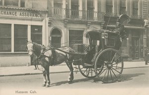 Hansom Cab, Londen door English Photographer