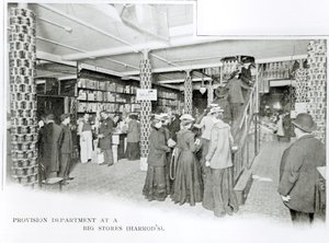 Harrods Provision Department, ca. 1901 door English Photographer
