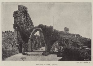Hastings Kasteel, Sussex door English Photographer
