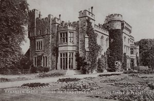 Hawarden Castle, huis van de Engelse politicus en premier William Gladstone, Hawarden, Flintshire, Wales door English Photographer