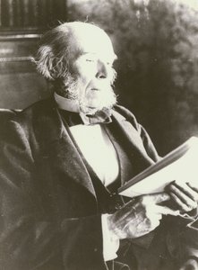 Herbert Spencer, portret, lezend door English Photographer