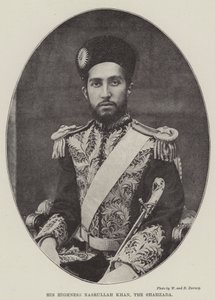Zijne Hoogheid Nasrullah Khan, de Shahzada door English Photographer