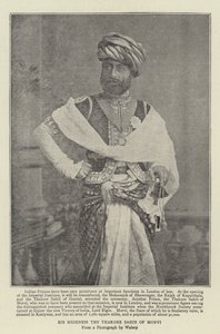 Zijne Hoogheid de Thakore Sahib van Morvi door English Photographer