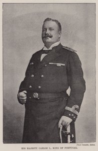 Zijne Majesteit Carlos I, Koning van Portugal door English Photographer