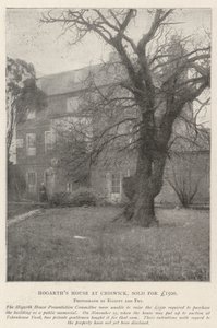 Hogarths huis in Chiswick, verkocht voor £1500 door English Photographer