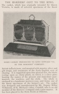 Hoornkistje gepresenteerd aan Koning Edward VII door de Horners Company