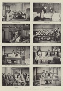 Huishoudelijke lessen onder de London School Board door English Photographer