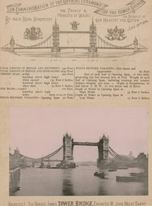 Ter herdenking van de opening van de Tower Bridge door English Photographer
