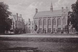 In de tuinen van Baliol College, Oxford