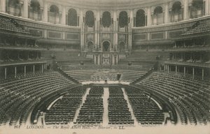 Interieur van de Royal Albert Hall, Londen door English Photographer