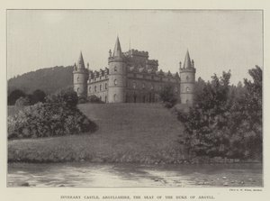 Inverary Kasteel, Argyllshire, de Residentie van de Hertog van Argyll