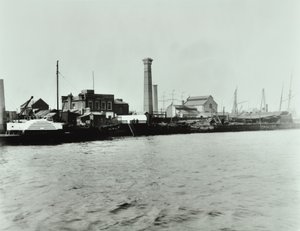 Isle of Dogs Pompstation: exterieur, 1895