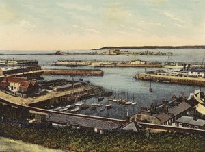 Jersey: De haven, St Helier door English Photographer