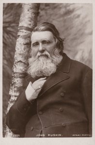John Ruskin (1819-1900), Engelse schrijver, kunstcriticus, kunstenaar en sociaal denker door English Photographer
