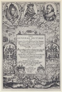 John Smith, De Algemene Geschiedenis van Virginia, J Dawson voor M Sparkes 1624 door English Photographer