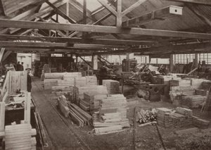 Timmerfabriek, Burton-on-Trent: Uitzicht op timmermanswerkplaats nr. 2 door English Photographer