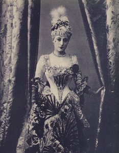 Kate Vaughan, Engelse actrice van het Gaiety Theatre (zw/w foto) door English Photographer