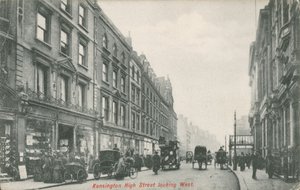 Kensington High Street richting West door English Photographer