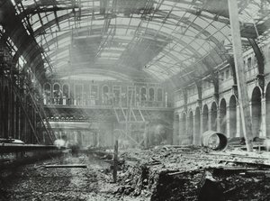 Kings Cross Station: bouwwerkzaamheden in uitvoering, 1862