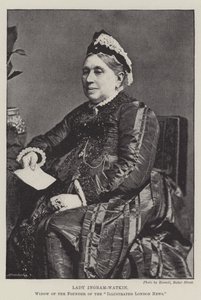 Lady Ingram-Watkin, weduwe van de oprichter van de Illustrated London News door English Photographer
