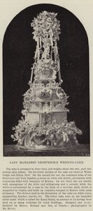 De bruidstaart van Lady Margaret Grosvenor door English Photographer
