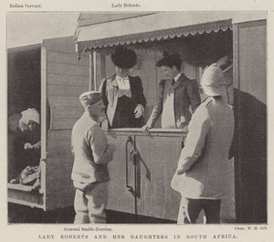 Lady Roberts en haar dochters in Zuid-Afrika