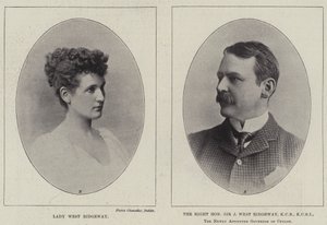 Lady West Ridgeway en de Eerwaarde Sir Joseph West Ridgeway door English Photographer