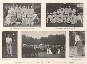 De Tennis- en Croquettoernooien van Vorige Week en Cricket van de Openbare School door English Photographer