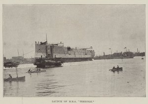 Te Water Laten van HMS Terrible