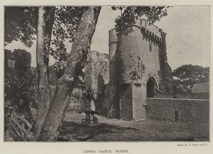 Lewes Kasteel, Sussex door English Photographer