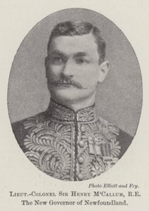 Luitenant-Kolonel Sir Henry MCallum, RE, de Nieuwe Gouverneur van Newfoundland door English Photographer