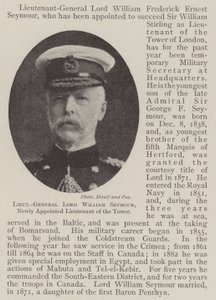 Luitenant-generaal Lord William Seymour, Nieuw Benoemde Luitenant van de Toren