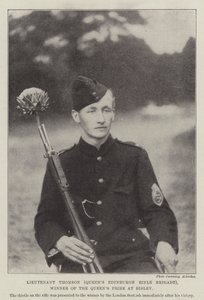 Luitenant Thomson (Queens Edinburgh Rifle Brigade), winnaar van de Queens Prize in Bisley door English Photographer