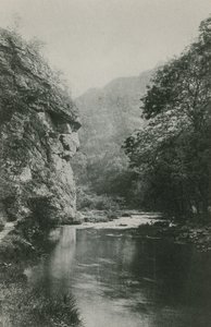 Leeuwengezicht Rots, Dovedale door English Photographer