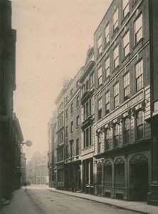 Lombard Street, Londen; foto; gedateerd juni 1885 door English Photographer