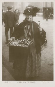 Londen Leven, een Speelgoedverkoper