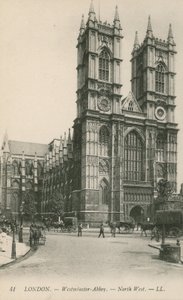 Londen, Westminster Abbey, Noordwest door English Photographer