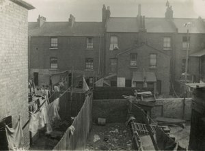 Londen, achterkant van huizen