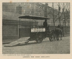 Londens nieuwe paardenambulance door English Photographer